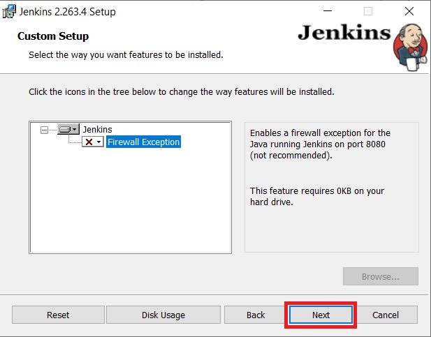 Jenkins Custom Setup